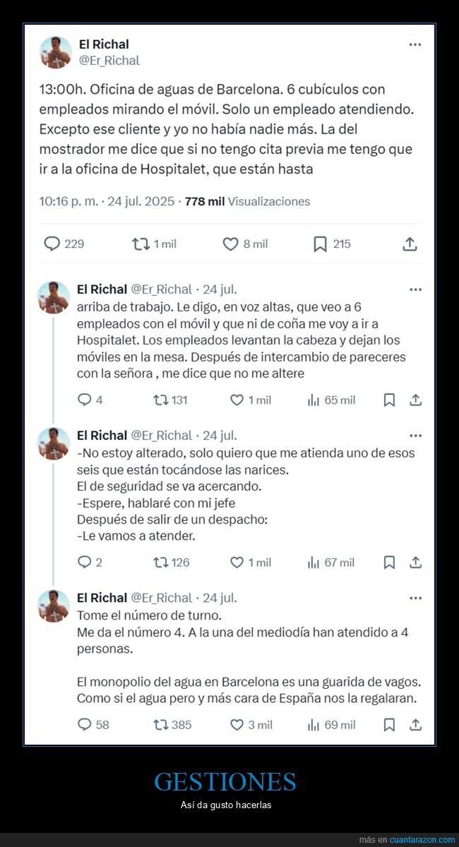 aguas de barcelona,empleados