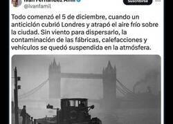 Enlace a La Gran Niebla de Londres, el peor desastre de contaminación del aire en la historia del Reino Unido