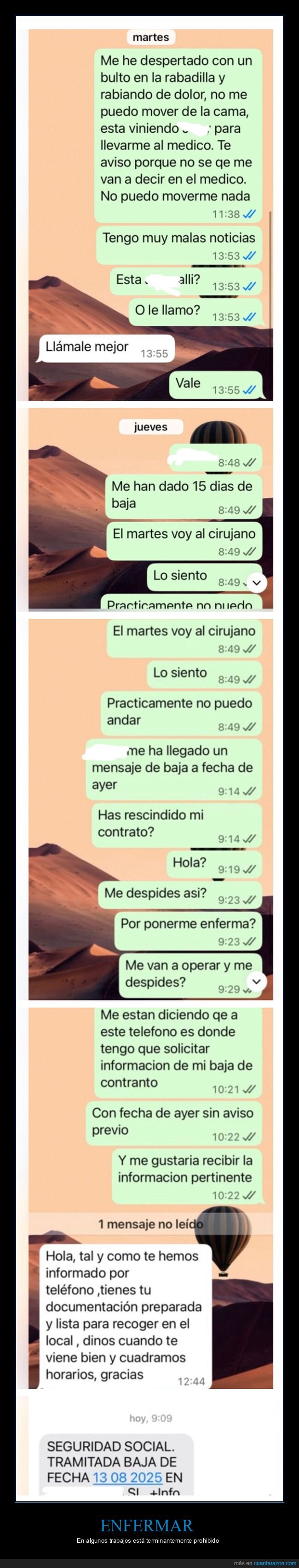 trabajo,enfermar,despido