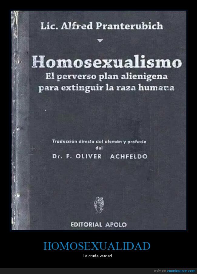 alienígenas,extinguir,homosexualismo,libro,plan,wtf