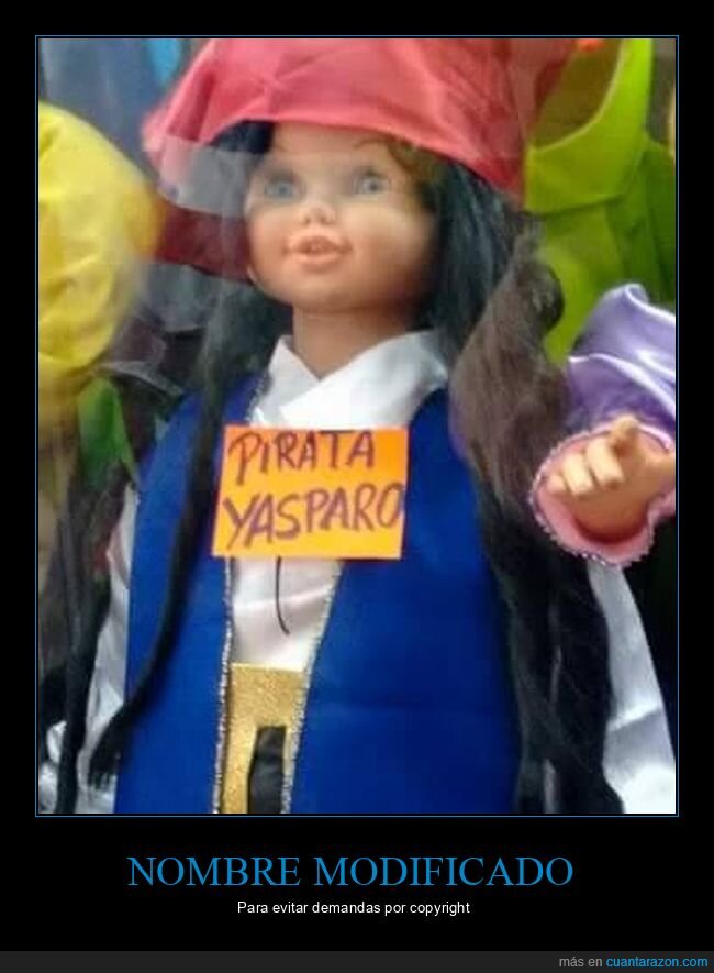 jack sparrow,mierder,muñeco