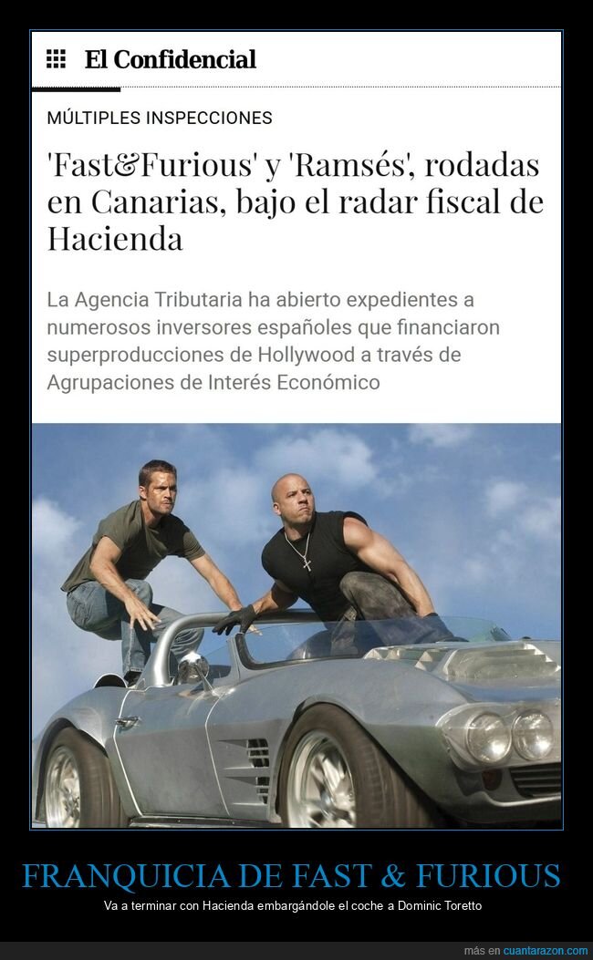 fast & furious,canarias,hacienda