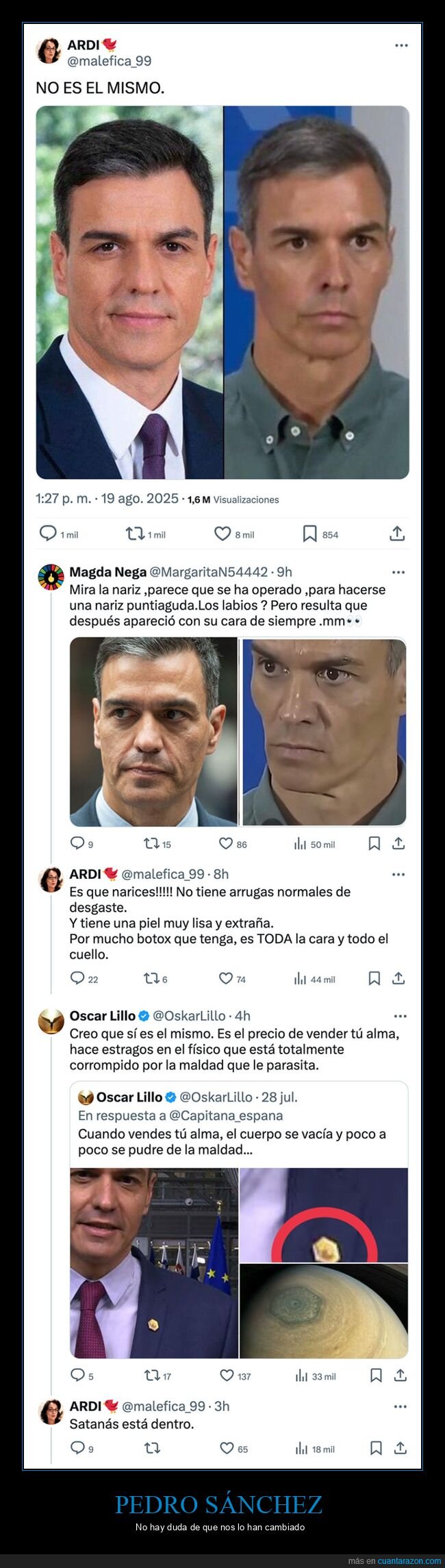 conspiranoicos,pedro sánchez,políticos