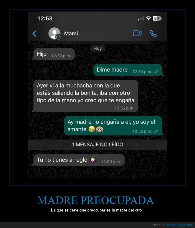 madre,engañar,amante