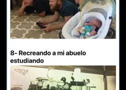 Enlace a Personas que recrearon las mejores escenas de sus abuelos años después