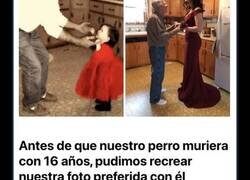 Enlace a Imágenes de personas que recrearon años después fotos antiguas de su infancia