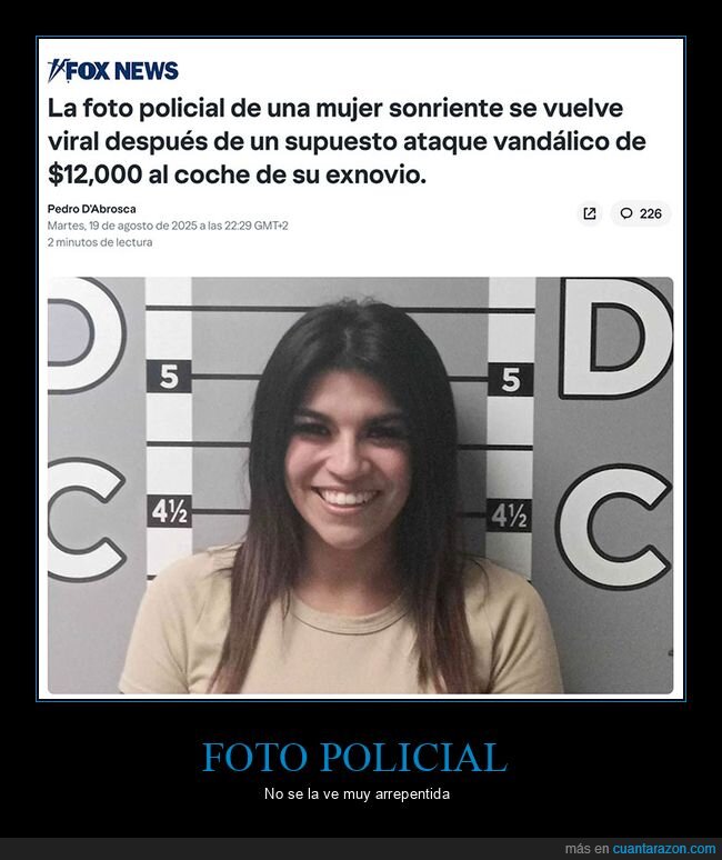 coches,ex,foto policial,sonriendo