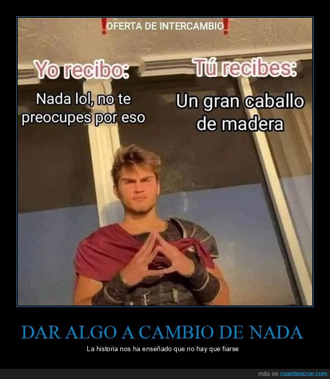 intercambio,caballo de troya