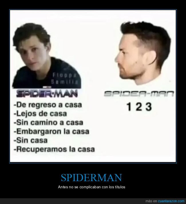 spiderman,títulos,películas