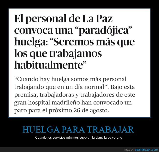 huelga,servicios mínimos,hospital la paz,madrid