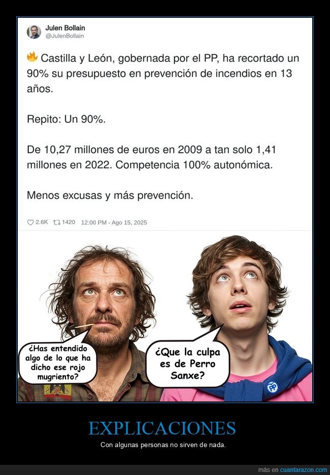 pp,incendios,políticos