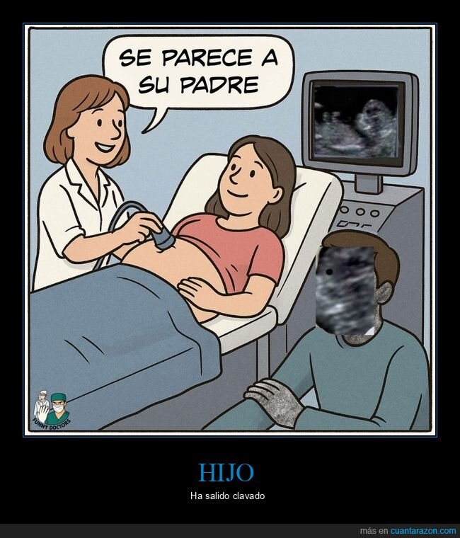 padre,hijo,ecografía