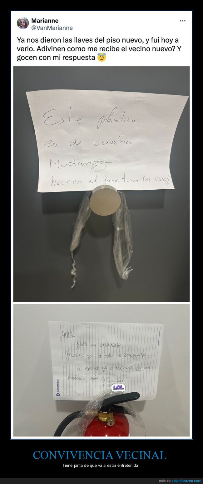 carteles,mudanza,piso,plástico,vecinos