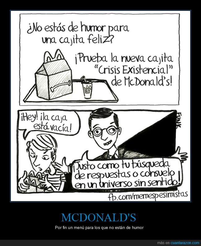 crisis existencial,happy meal,mcdonald's,vacía