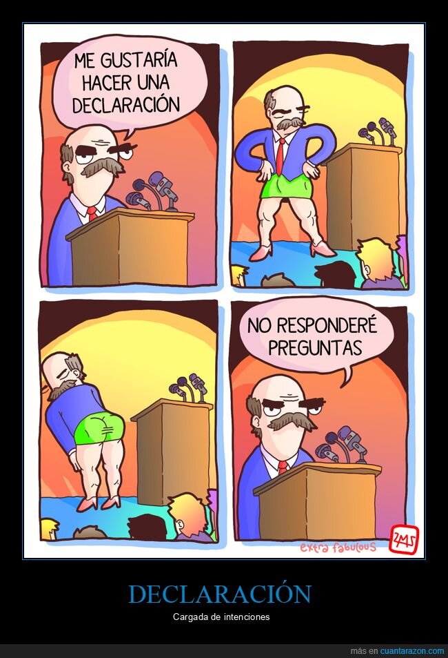 declaración,políticos