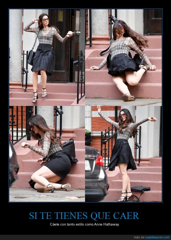 anne hathaway,caída