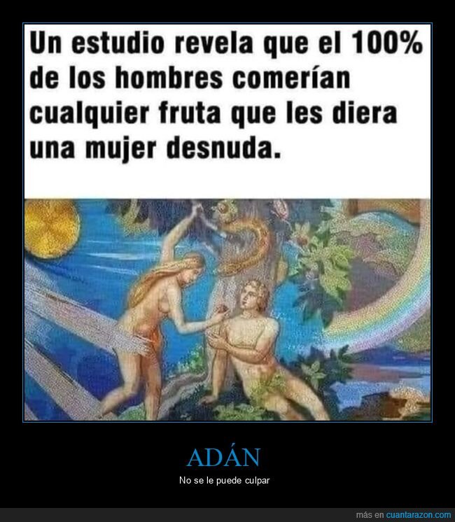 adán,eva,manzana