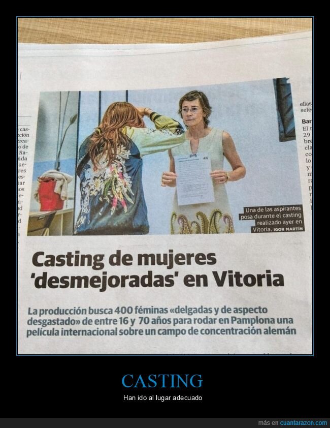 casting,mujeres,desmejoradas,vitoria