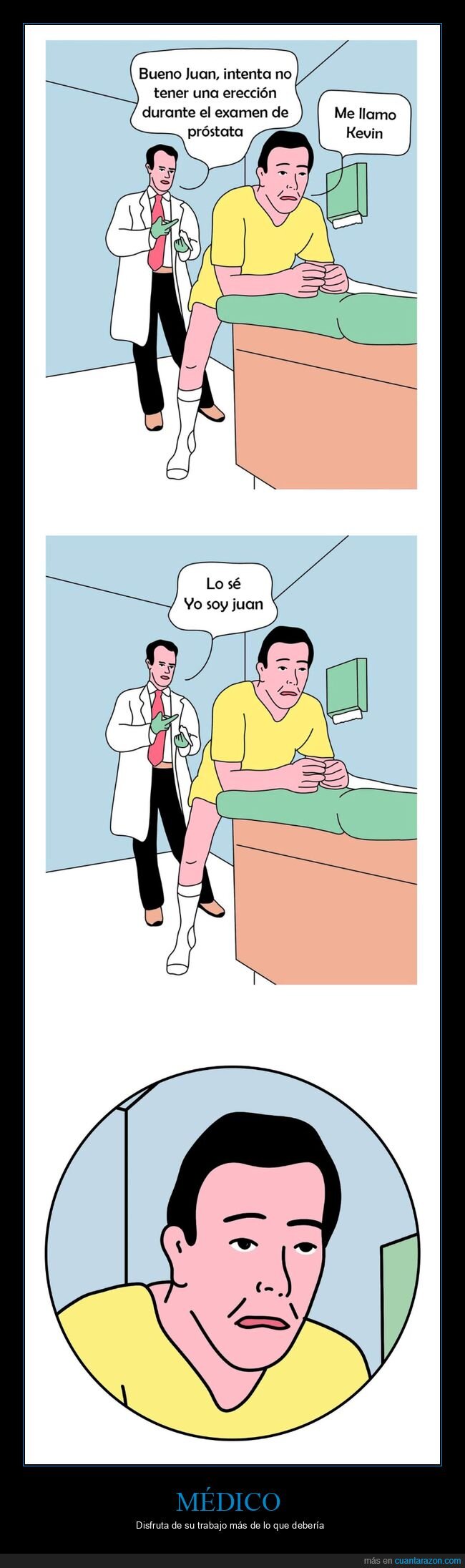 médico,examen de próstata