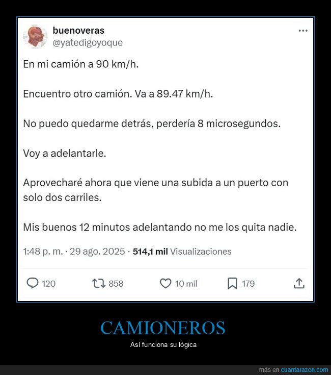 camioneros,camiones,adelantar