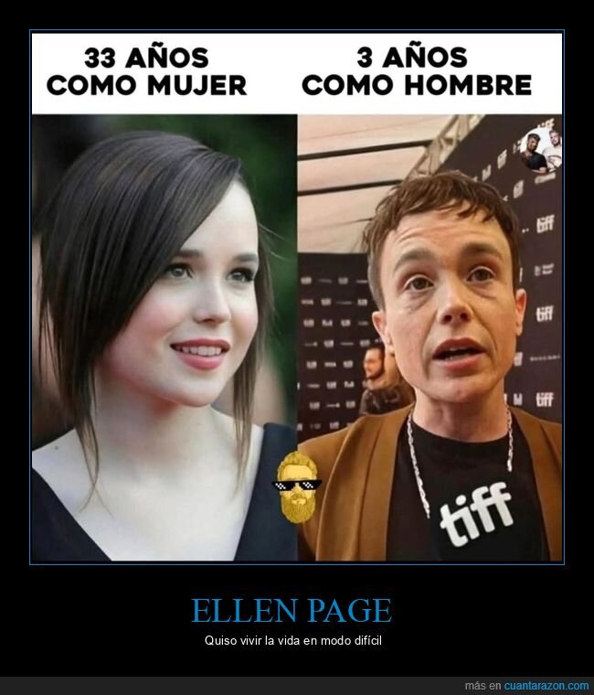 ellen page,mujer,hombre