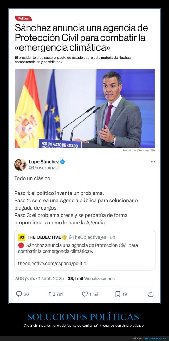 pedro sánchez,agencia,emergencia climática