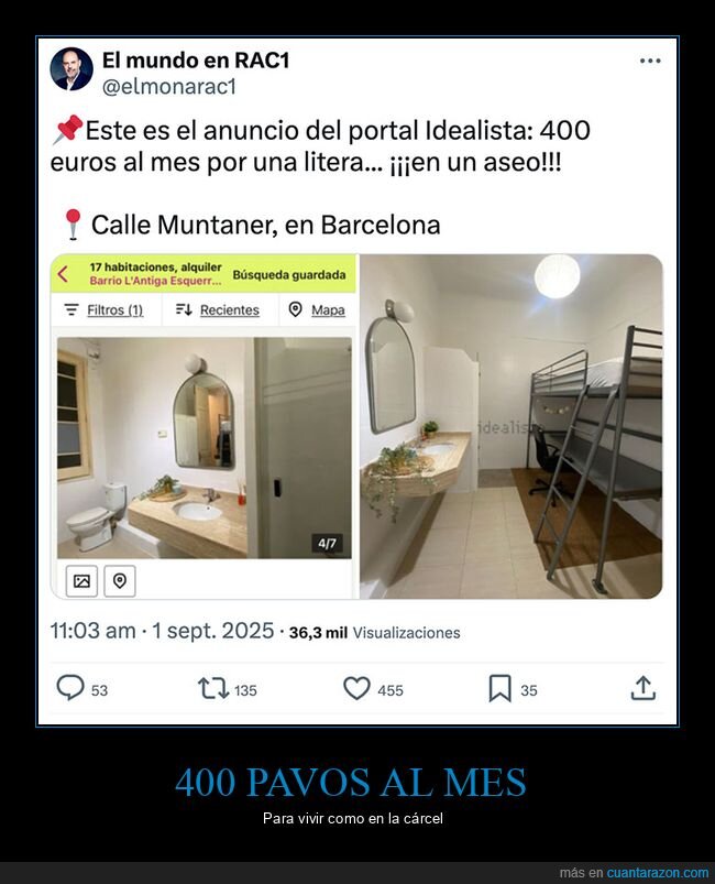 alquiler,aseo,habitación,litera