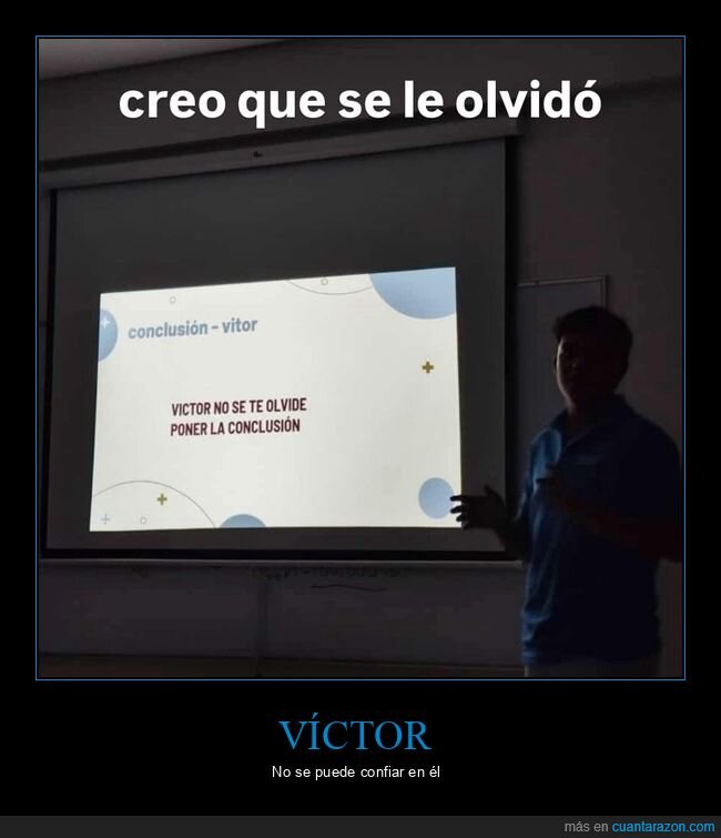 conclusión,olvidar,presentación