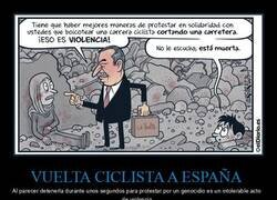 Enlace a Indignación en La Vuelta Ciclista