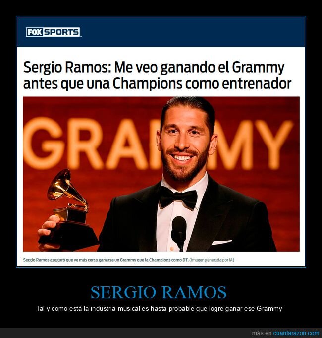 sergio ramos,grammy