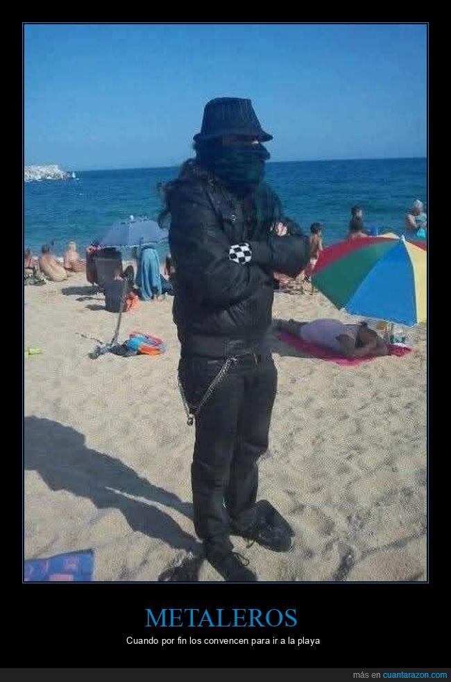 metalero,playa
