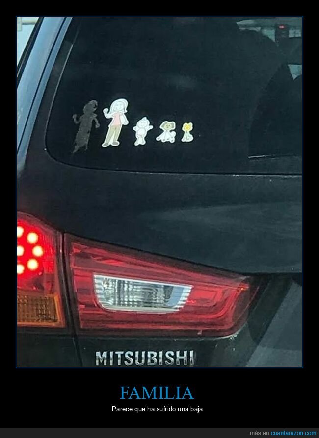 familia,pegatinas,coches