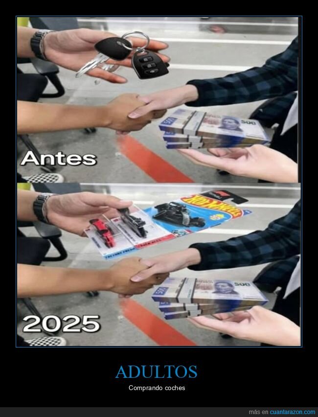 comprar,coche,antes,ahora