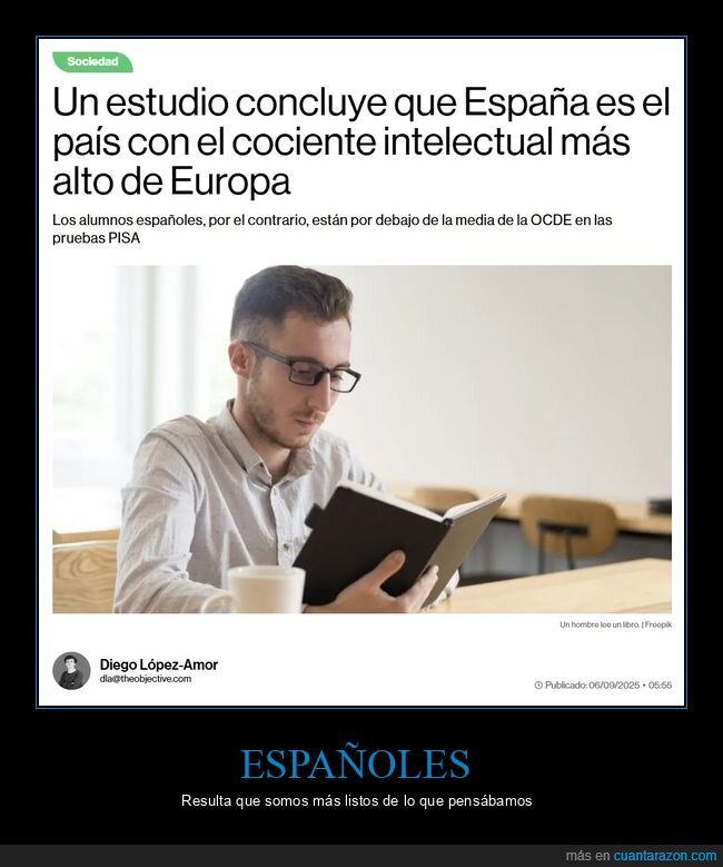 españa,cociente intelectual