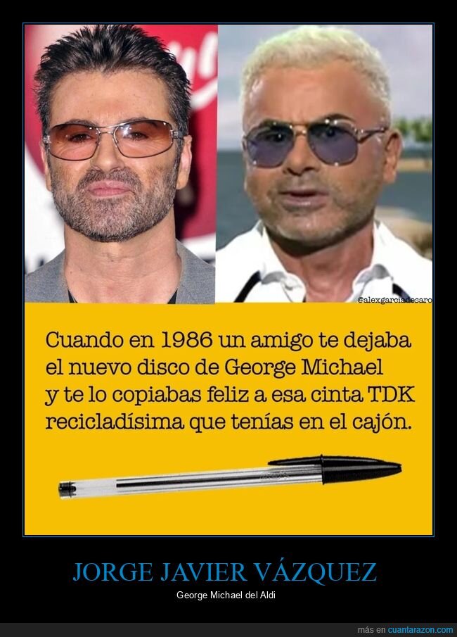 jorge javier vázquez,george michael,parecidos