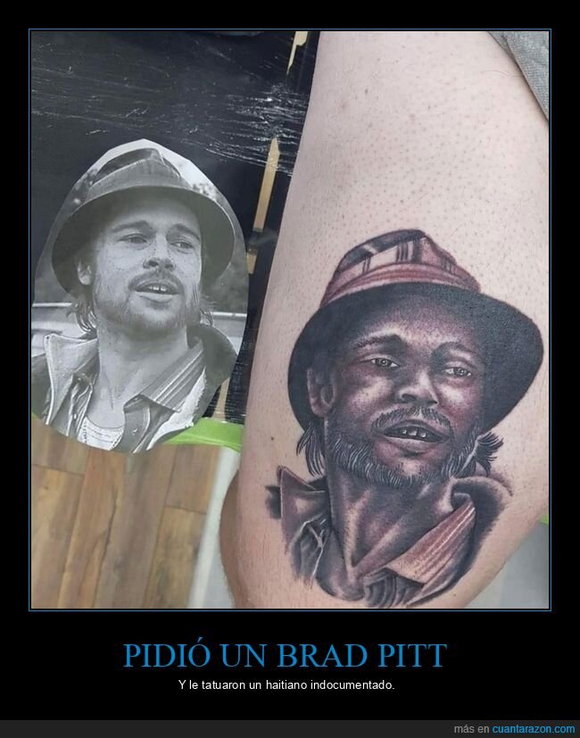 brad pitt,tatuaje,fails