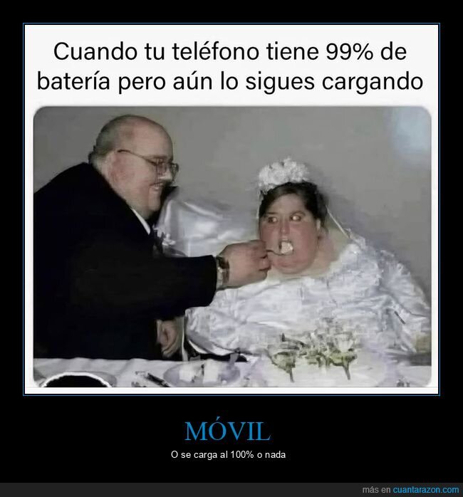 batería,boda,cargando,comiendo,gorda,móvil