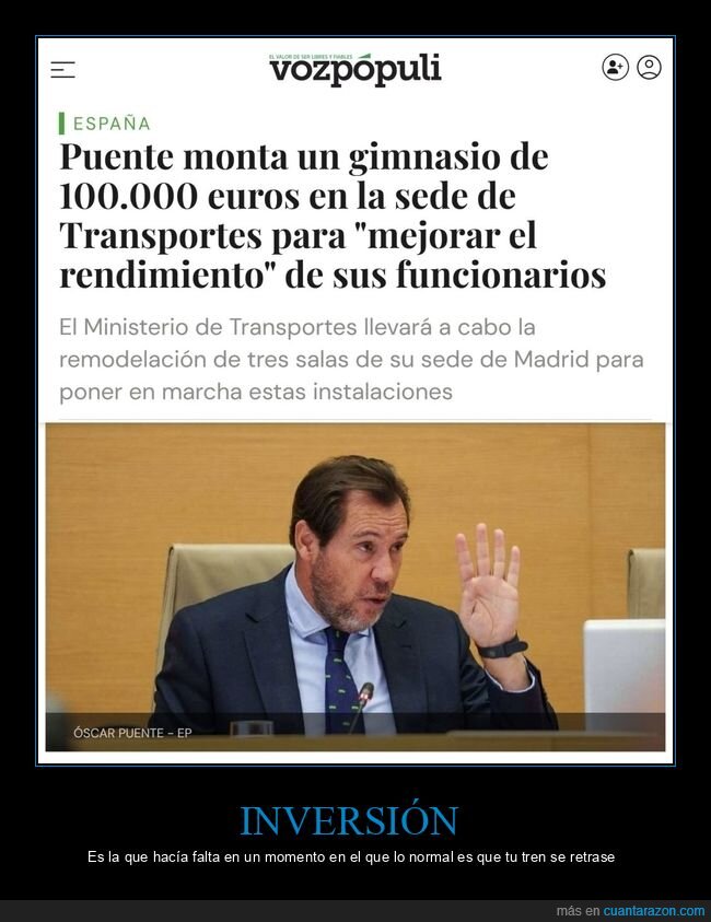 óscar puente,gimnasio,transportes