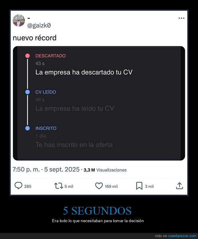 currículum,descartado