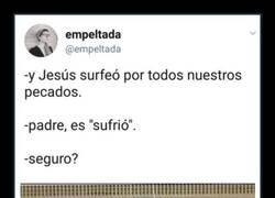 Enlace a Jesús surfero