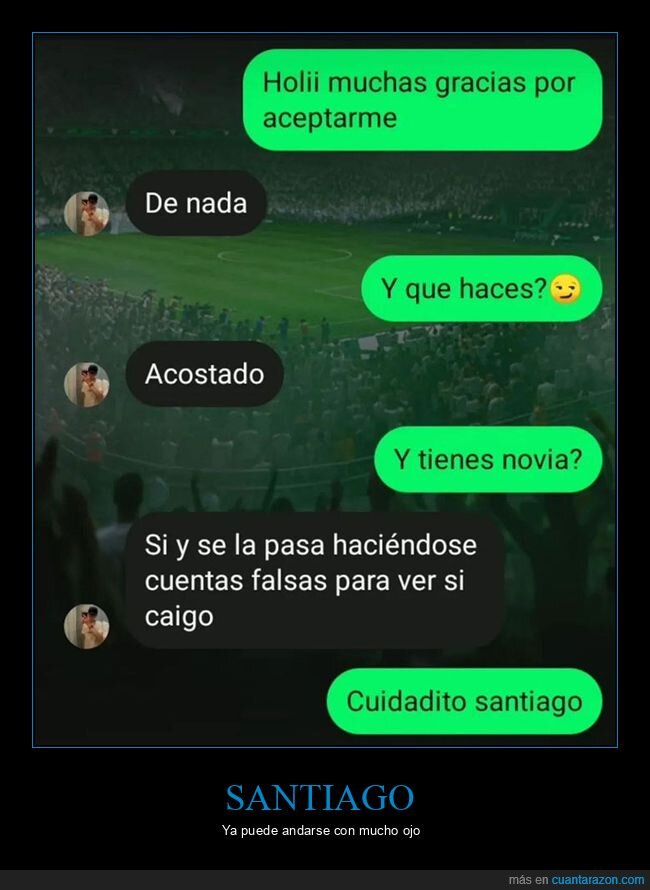cuentas falsas,novia