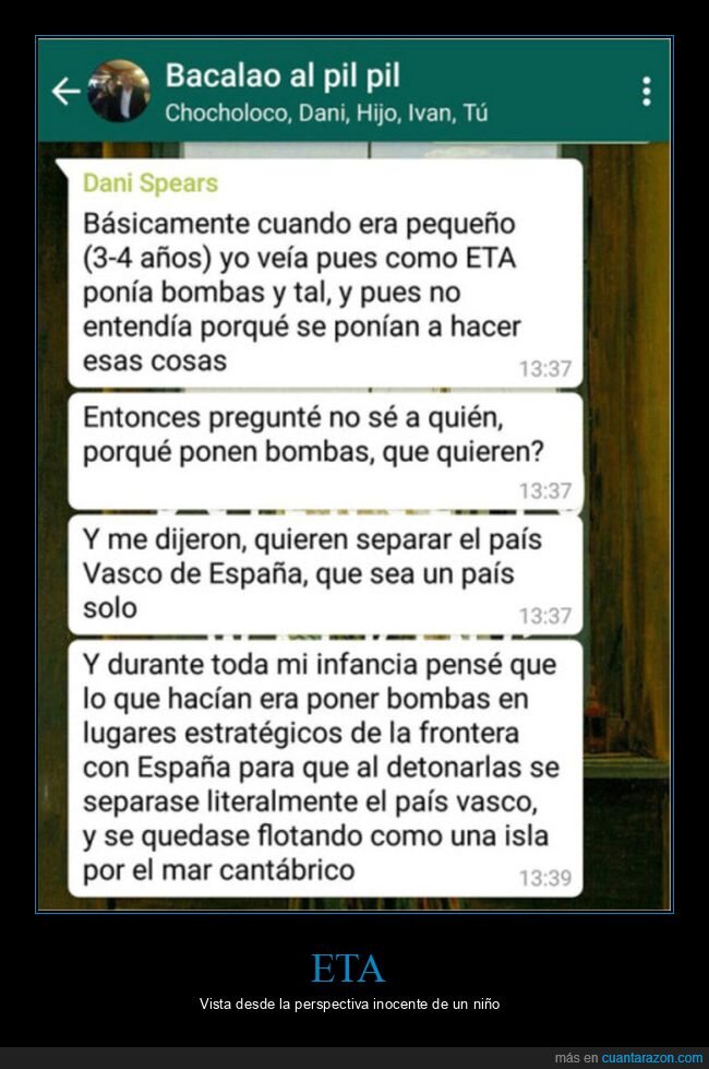 bombas,eta,país vasco,separar