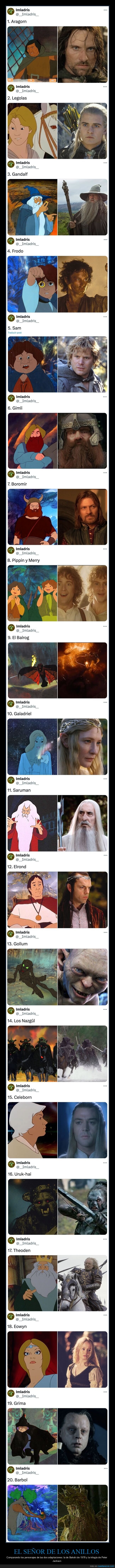 el señor de los anillos,comparativa,bakshi,peter jackson