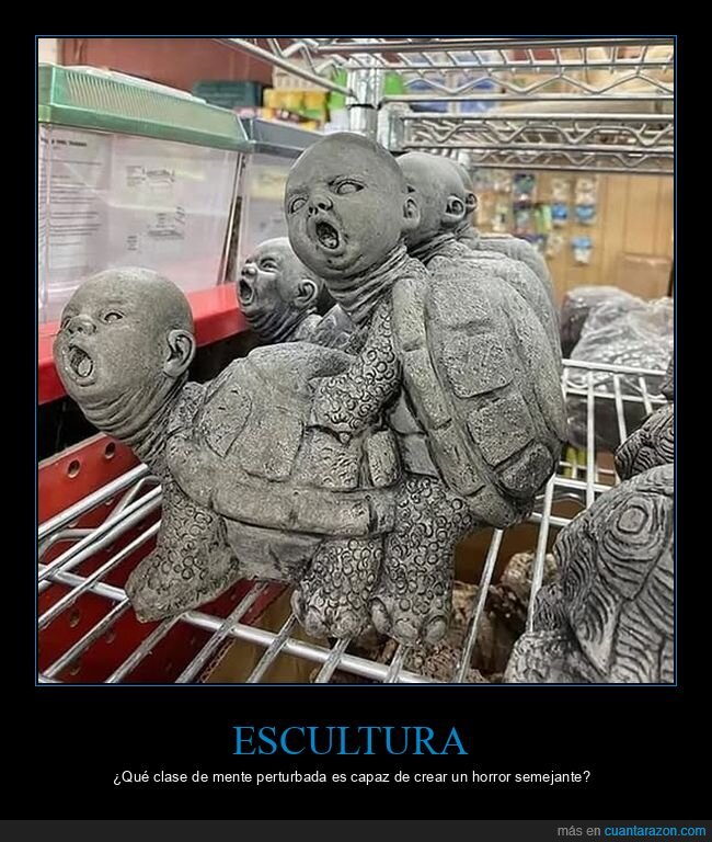 escultura,tortugas,wtf