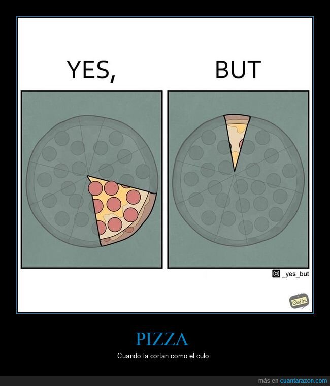 pizza,porciones,sí pero