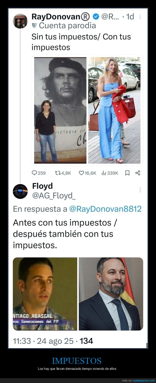 yolanda díaz,santiago abascal,políticos,impuestos