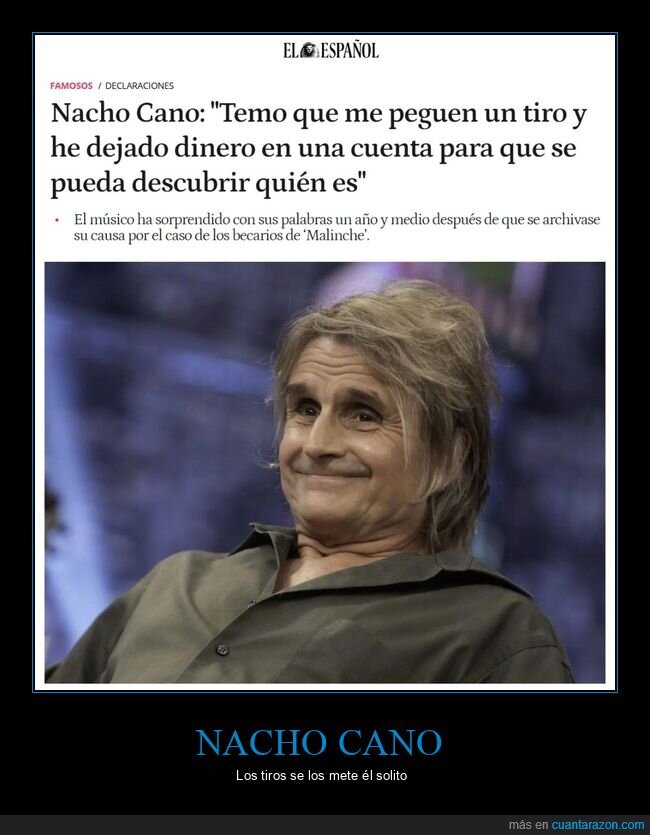 nacho cano,tiro