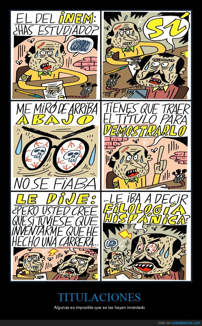 título,carrera,inventar,filología
