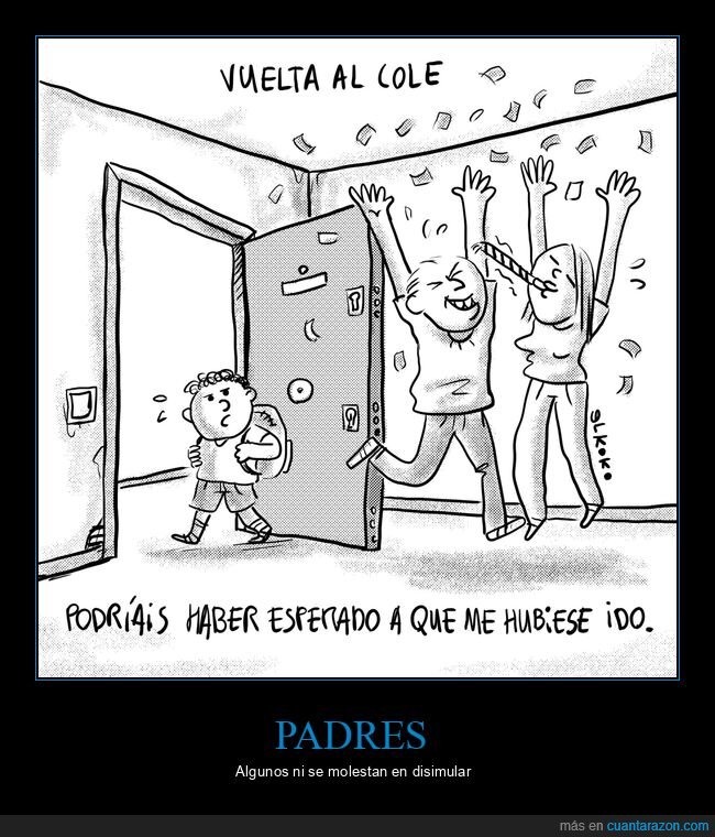vuelta al cole,padres,hijos