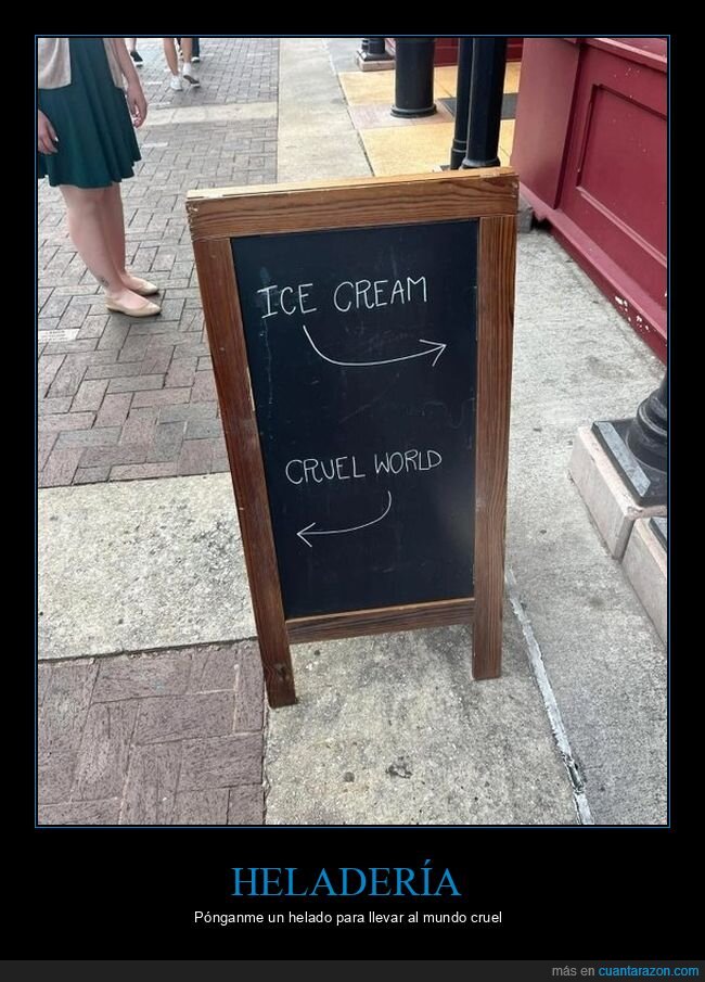 heladería,helados,mundo cruel,carteles